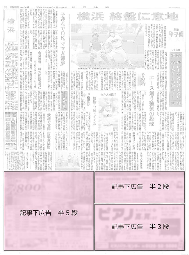 新聞広告イメージ